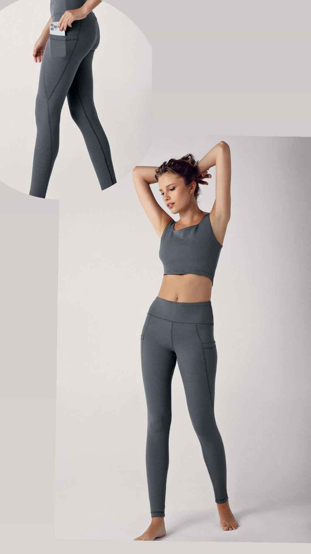Leggings لون سكني