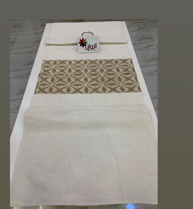 رنر سفرة قطن بيج